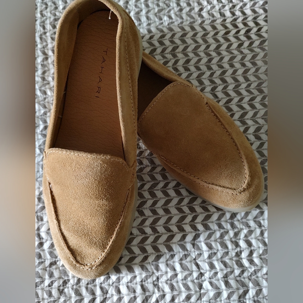 Tahari Women's Brown Suede Loafers